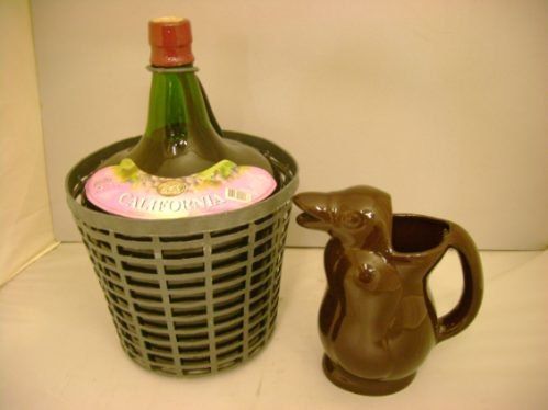 Jarra pingüino para vino